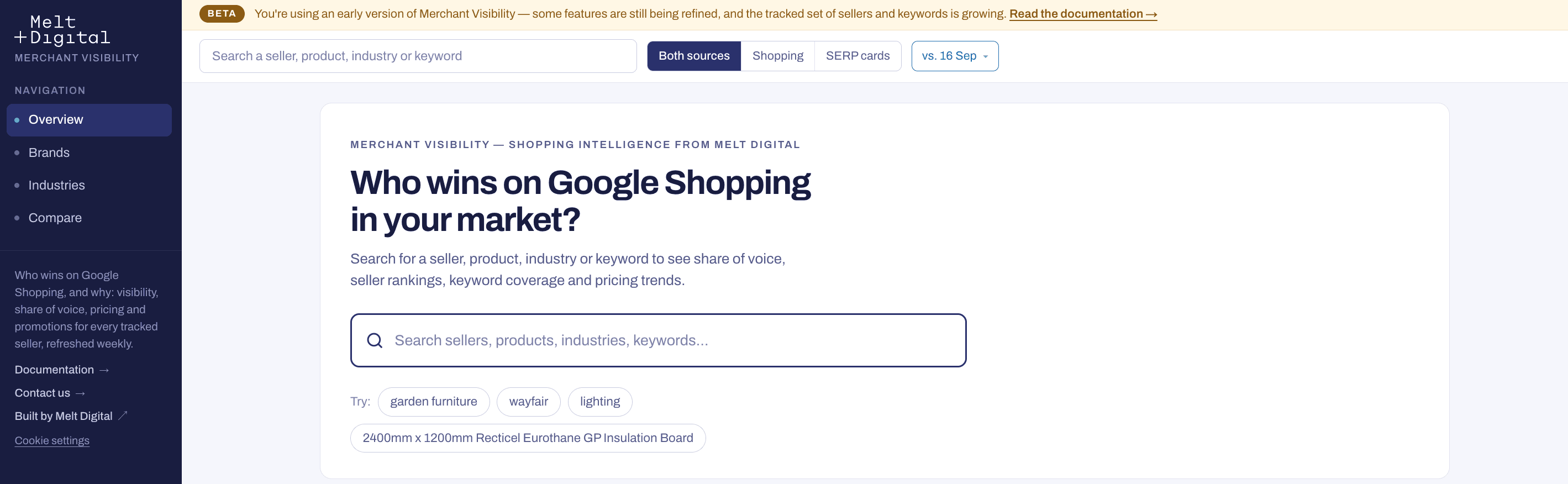 Introducing Merchant Visibility - shopping intelligence tracking by Melt Digital